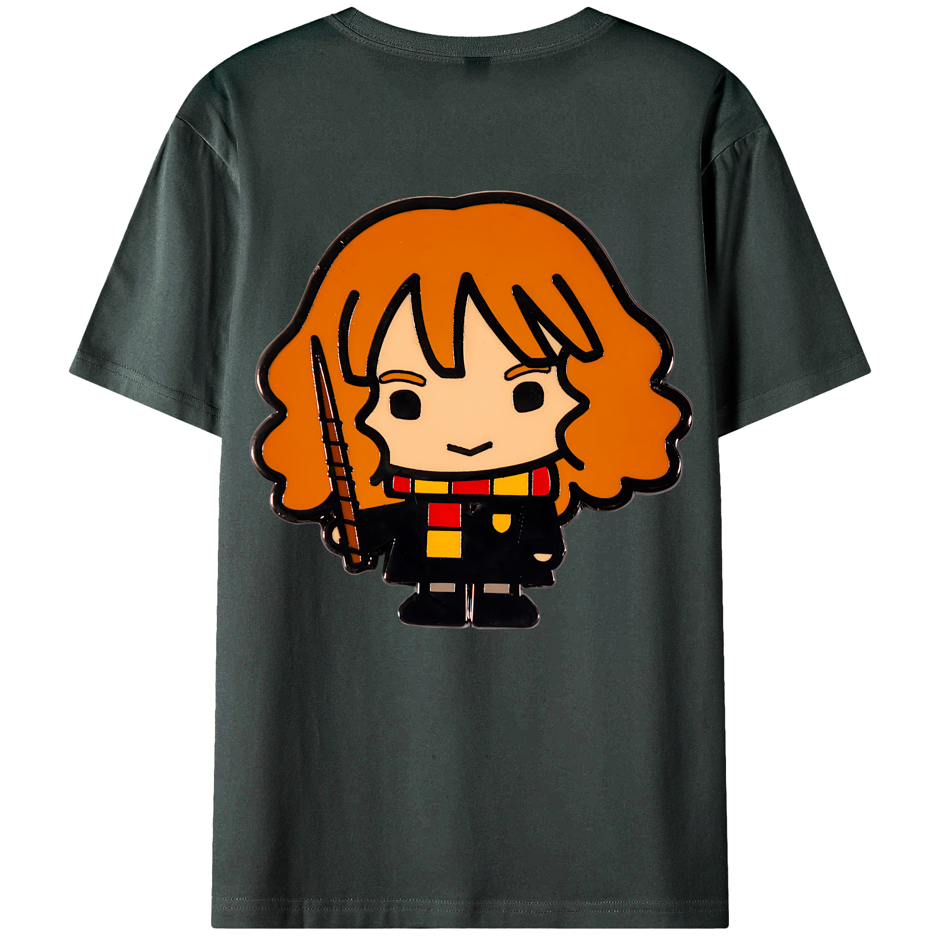 （画像用） Harry Potter ハリー・ポッターシリーズ 綿100％ メンズ半袖Tシャツ（バックプリント） 通気性